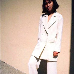 Elegant White Women's Blazer